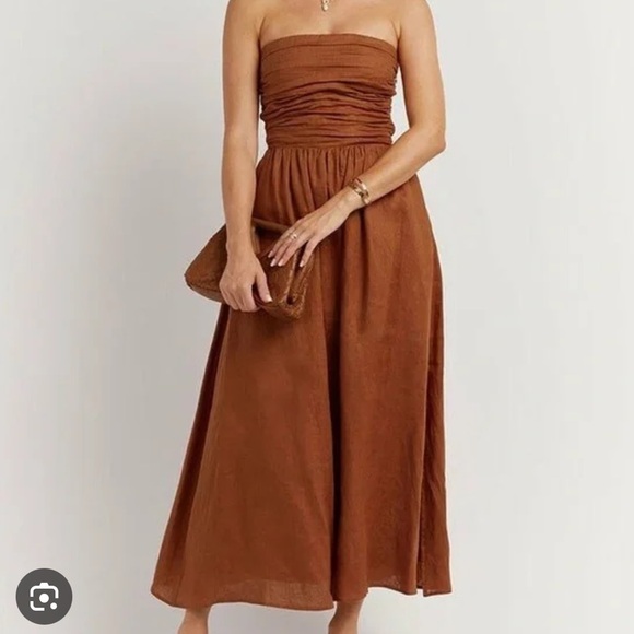 DISSH Dresses & Skirts - Dissh Lexi Spice Strapless Dress